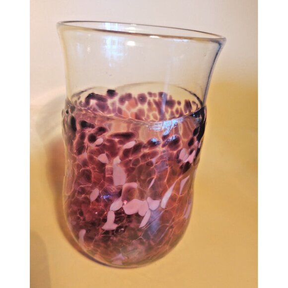 Murano Hand Blown Glass Water Tumbler/Vase 5" Tall 1960's - Picture 7 of 14